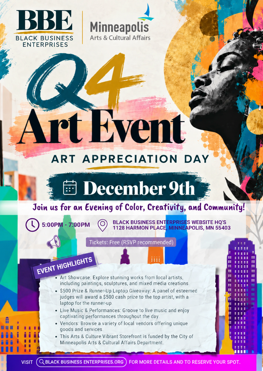 Q4 Art Appreciation Day — official flyer