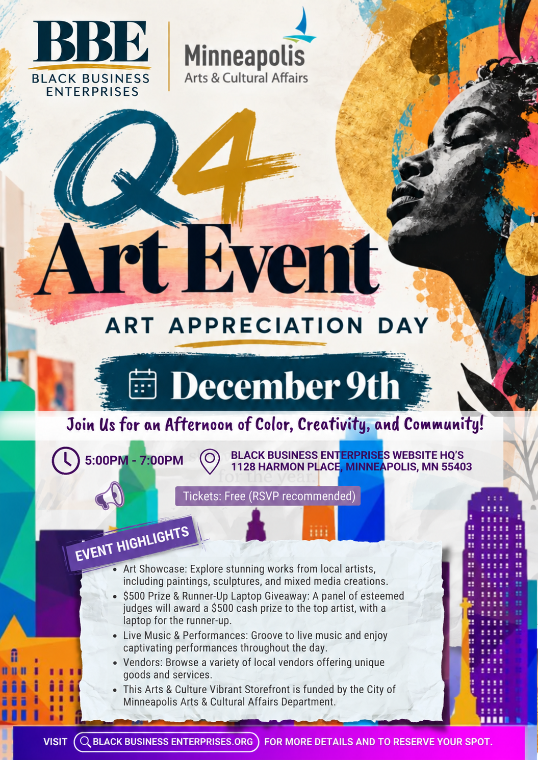 Q4 Art Appreciation Day — official flyer
